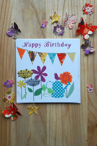 Bunting Birthday Card